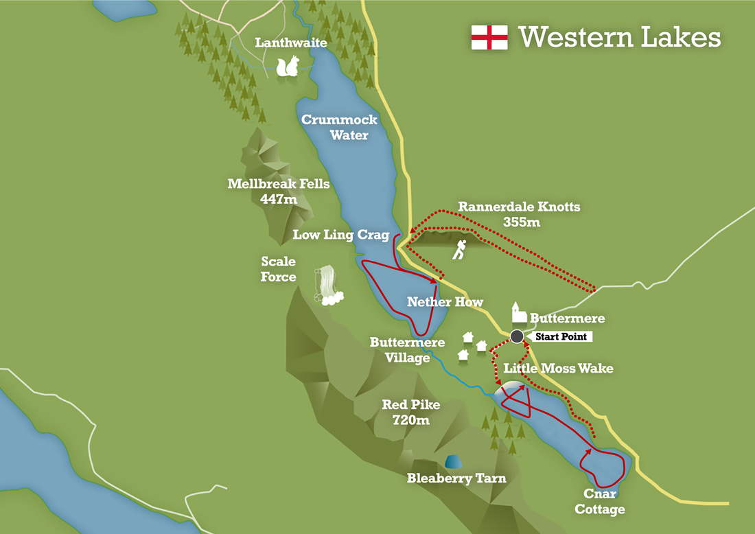 Western lakes map