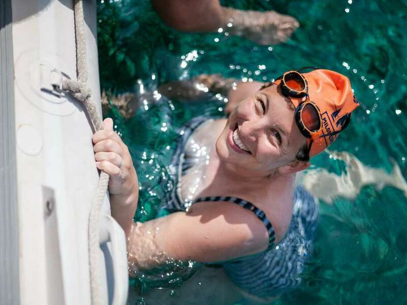 Happy Swimmer alt text