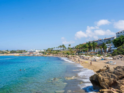 Perfect beach for a swim
