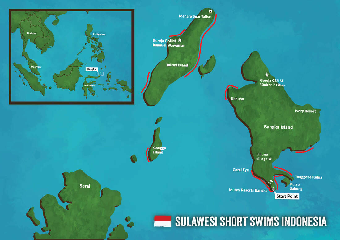 Sulawesi short swims map web