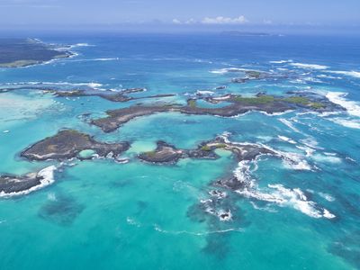 Galapagos islands by drone