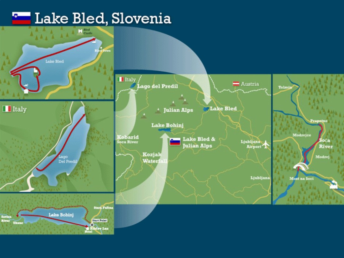 Lake bled and the slovenian alps